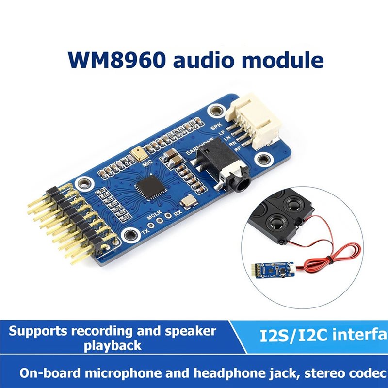 Raspberry Pi 5 - WM8960 For Raspberry Pi 5/7 Inch