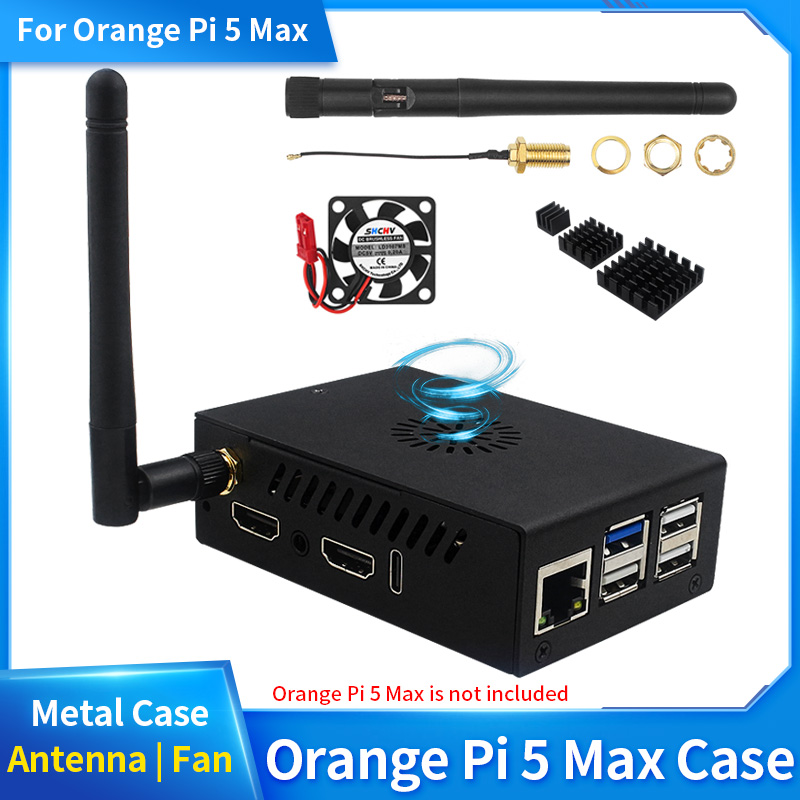 Orange Pi 5 Max Case with Fan  - Pi 5 Case ulasan dan harga