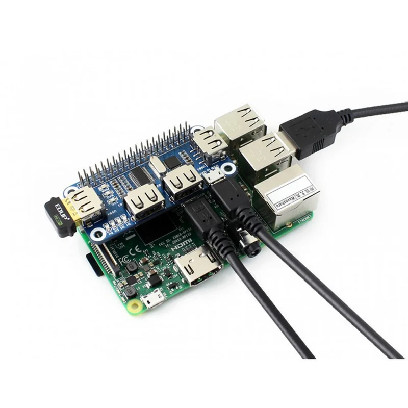4 Ports USB HDM HUB HAT Raspbe - Pi Zero ulasan dan harga