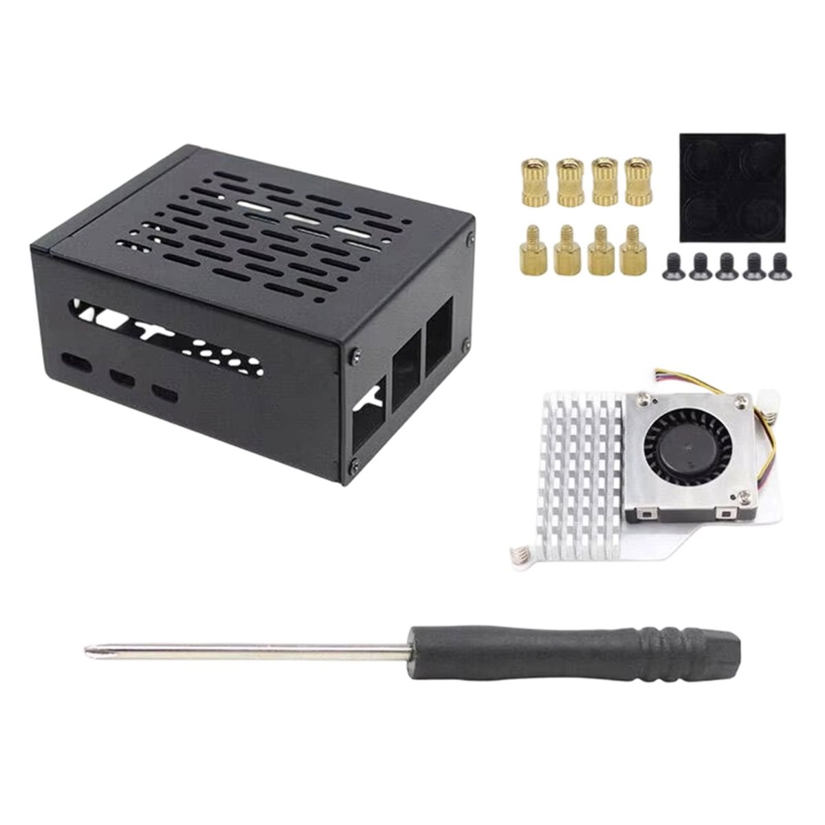 HGHO Metal Case with Cooling F - Pi 5 Case ulasan dan harga