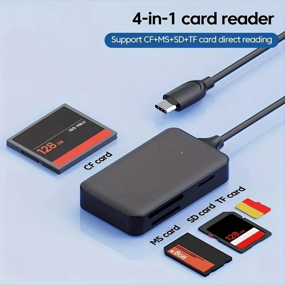 (A60I] 4-in-1 Card Reader Type - Micro Sd Card ulasan dan harga