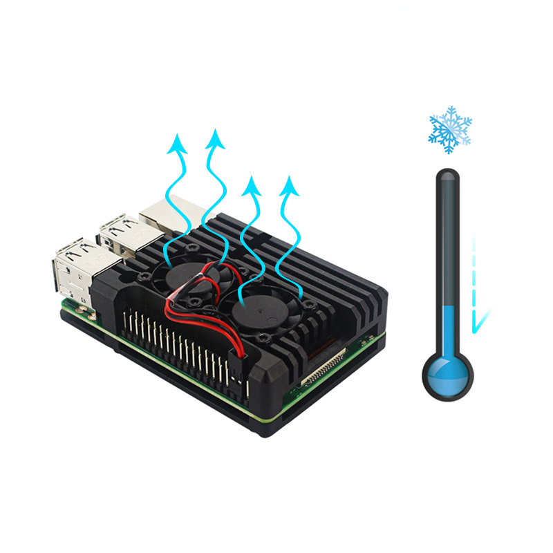 Raspberry Pi 3B+ 3B Aluminum C - Pi Cooler ulasan dan harga